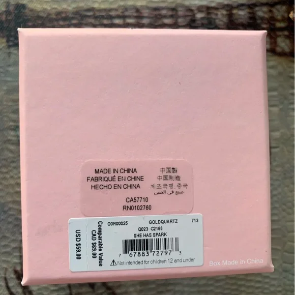 NWT Kate Spade Golden Round Quartz Cubic Zirconia Studs - Picture 4 of 5